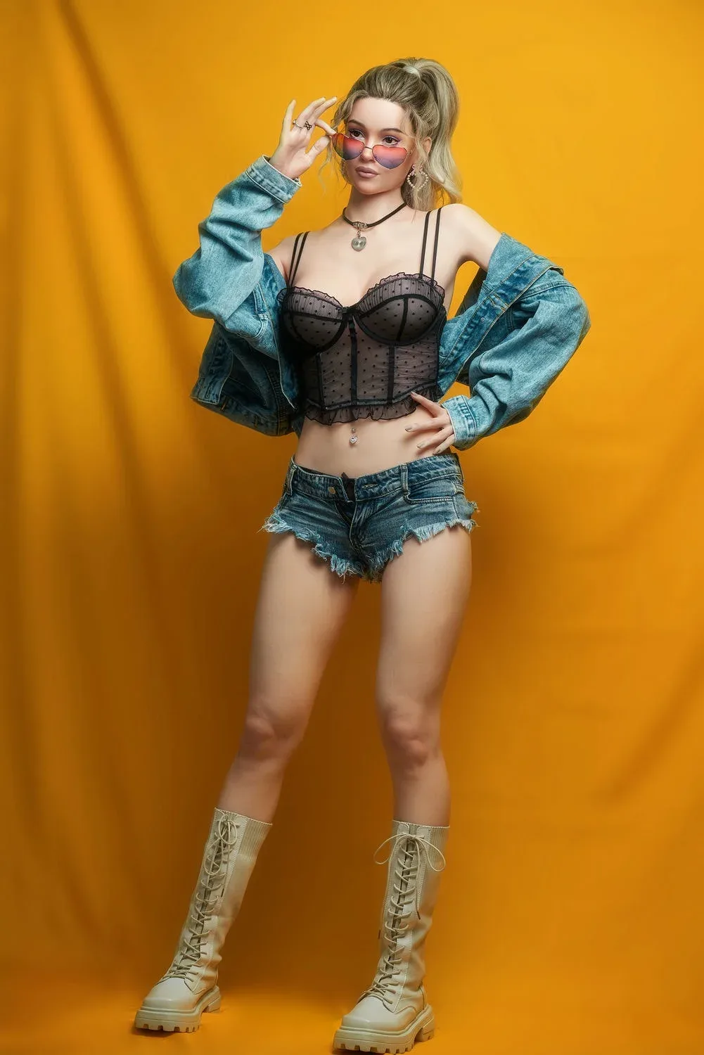 Celeste GE46 Fair 170cm Silicone Sex Doll view 4