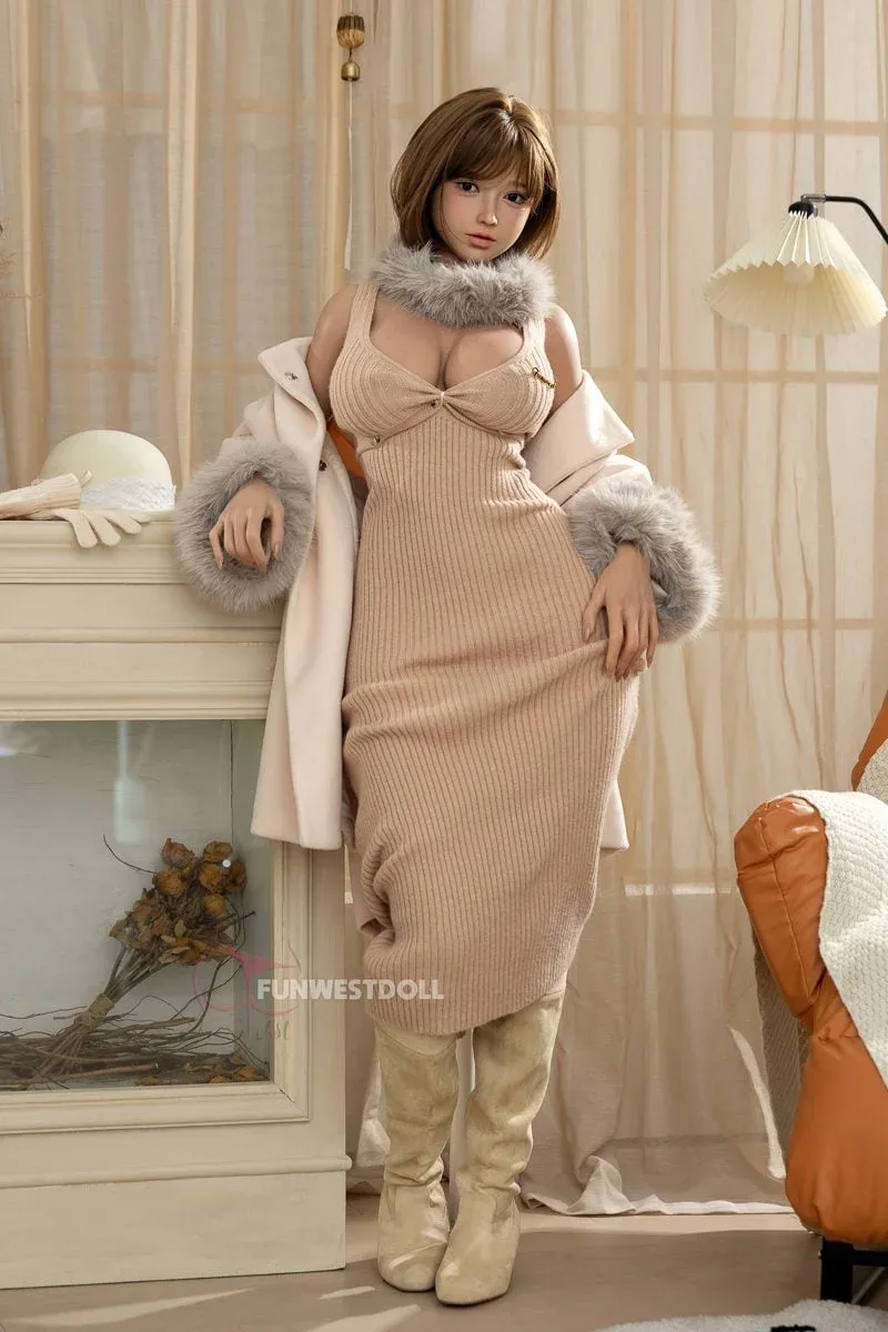 Amy 157cm G (Real Skin Texture+Movable Jaw) Silicone Sex Doll view 1