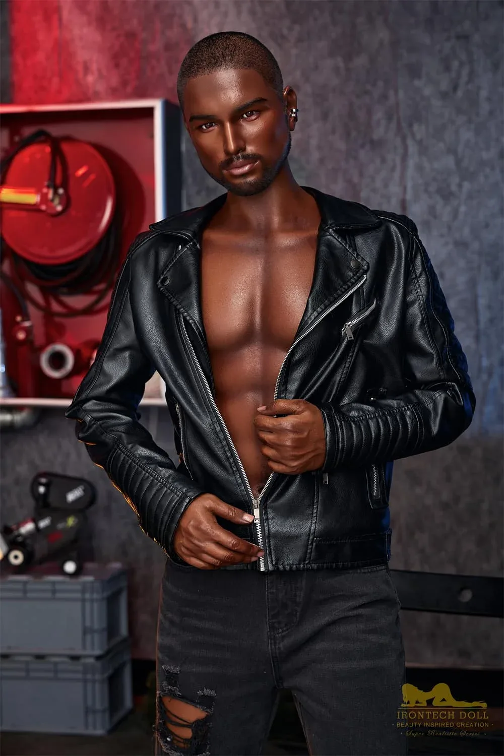 Kevin M1 Black 170cm Silicone Sex Doll view 6