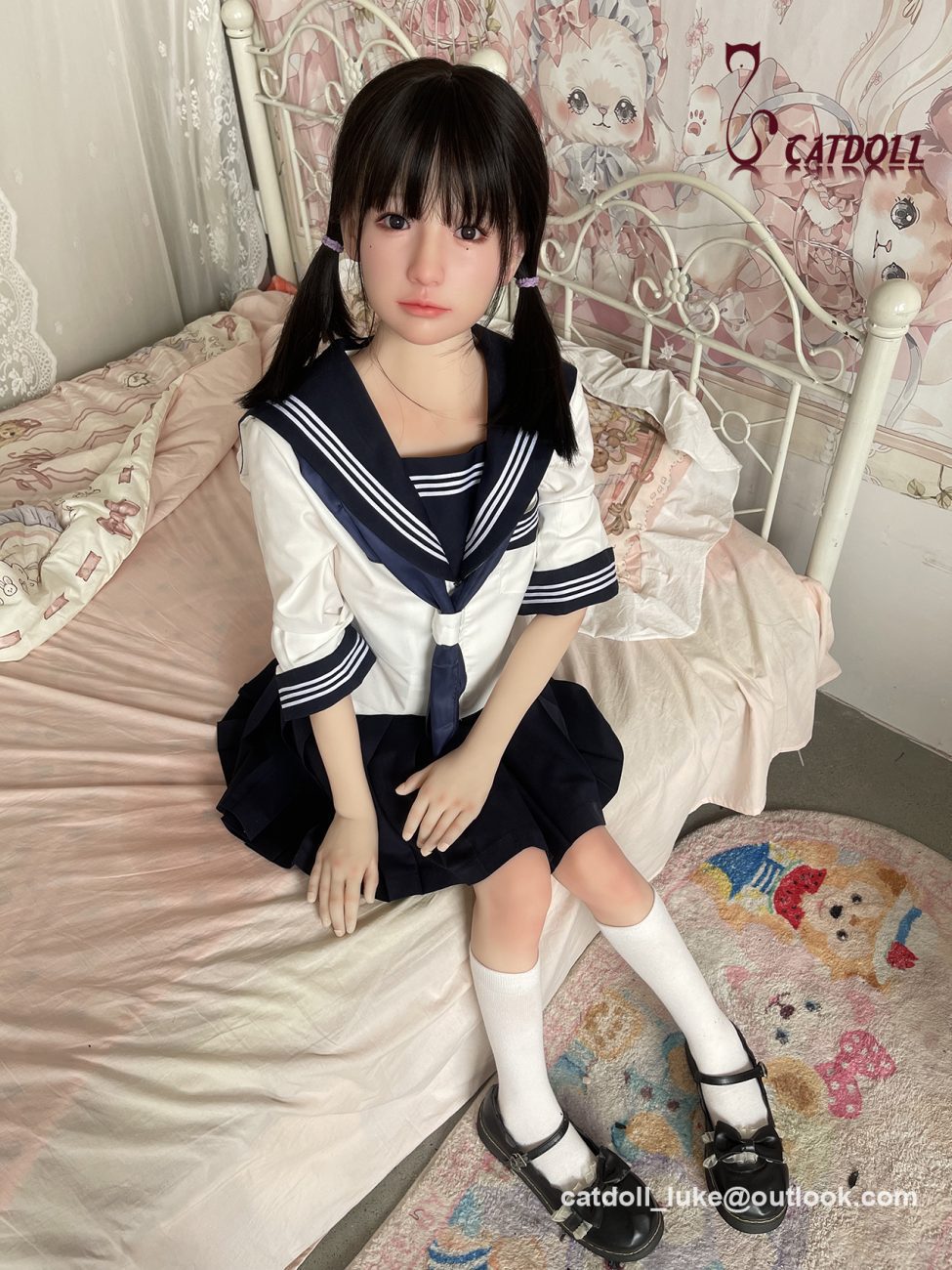 JCDOLL + CATDOLL 140CM Qing TPE Mini Sex Doll