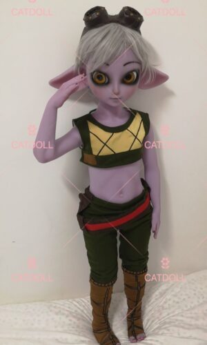 JCDOLL + CATDOLL 115CM Purple Silicone Doll